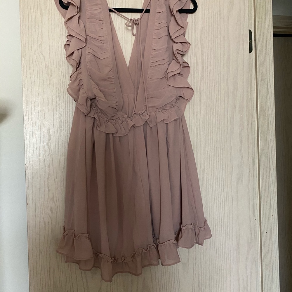Mauve mini dress